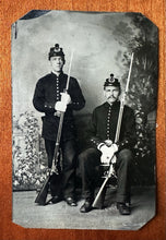 Load image into Gallery viewer, Original Tintype of Two Armed Soldiers
