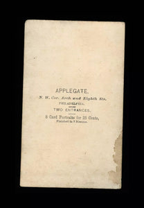 Rare Original 1860s CDV Photo Philadelphia HARP Virtuoso Musician Music Int