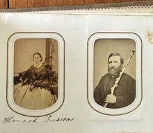 Load image into Gallery viewer, 1860s Photo Album Civil War Soldier Andersonville POW Mourning ID'd Quaker Fam
