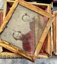 Load image into Gallery viewer, Lot Of Antique Photo &amp; Parts Civil War Stamp Hidden Mother Ambrotype Tintype
