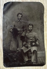 Load image into Gallery viewer, Tintype of Two Soldiers 9th Infantry
