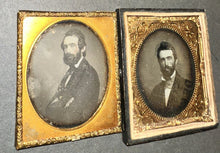 Load image into Gallery viewer, Two Self Portrait Daguerreotypes Chicago Boston Daguerreotypist GEO. FRUIN ID&#39;d

