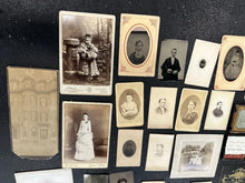 Load image into Gallery viewer, Antique Photo Lot CDV Tintype Cabinet Card Daguerreotype Ambrotype Dog 1860s
