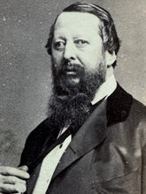 Load image into Gallery viewer, FREDERICKS NY Man Odd Eye Political Or Famous? Civil War Era / 1860s CDV Photo
