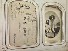 Load image into Gallery viewer, Large Leather Album with Civil War Soldiers ID'd 1860s CDV Tintype Photo
