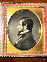 Load image into Gallery viewer, Bearded Man in Profile 6th Plate Daguerreotype
