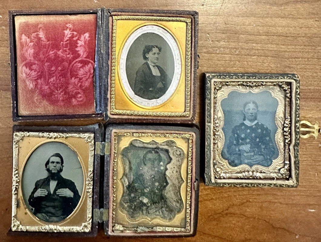 Lot Of Antique Photo Ambrotype Tintype Daguerreotype