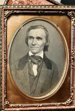 Load image into Gallery viewer, Excellent 1/4 Daguerreotype Photo of a Man Famous Military Or Political? Boston
