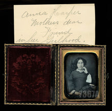 Load image into Gallery viewer, Gorgeous ID&#39;d Woman Mourning Bands &amp; Book, Sealed 1/9 Daguerreotype
