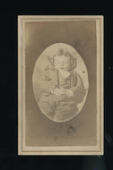 Post Mortem CDV Photo of a Little Boy with Curls 1800s Antique