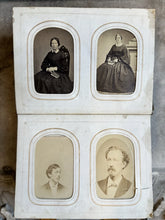 Load image into Gallery viewer, Antique Album + CDV Tintype Civil War Soldier Photo Connecticut 1860s 1870s
