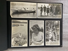 Load image into Gallery viewer, Antique WWI Era Snapshot Album Car Women Navy Airplane Football Sports
