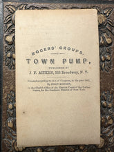 Load image into Gallery viewer, "The Town Pump" Advertising CDV Photo Civil War Soldier Statue Sculpture 1860s
