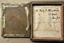 Load image into Gallery viewer, HANDSOME BLUE EYED MAN STAGE DRIVER NEW YORK MICHIGAN DAGUERREOTYPE PHOTO ID'D
