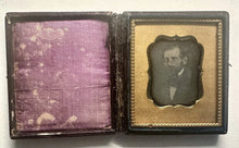 Load image into Gallery viewer, 1/6 Daguerreotype Bearded Man M.B. BRADY Case Lincoln Fam Resemblance!
