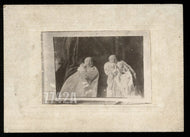 Antique 1900s Cabinet Photo - Post Mortem Twins & Hidden Mother? Tennessee