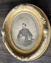 Load image into Gallery viewer, 1860s GERMON Large Albumen Photo in Wall Frame ID'd Navy Commander Died ON Ship
