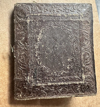 Load image into Gallery viewer, 1/6 Daguerreotype Women Friends Matching Hair &amp; Dresses &amp; Mourning Bands Holding Hands
