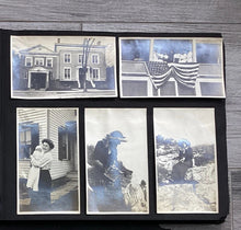 Load image into Gallery viewer, Antique WWI Era Snapshot Album Car Women Navy Airplane Football Sports

