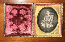 Load image into Gallery viewer, Little Girl 1/6 Daguerreotype by M.A. &amp; S. Root New York City 1850s
