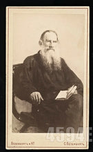 Load image into Gallery viewer, 2 of 2 Rare Original CDV Photo Russian Writer Leo Tolstoy Russia Antique 1800s
