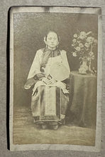 Load image into Gallery viewer, ANTIQUE 1800S CDV ALBUMEN PHOTO CHINESE WOMAN / CHINA PHOTOGRAPHER
