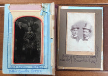 Load image into Gallery viewer, 1870s Photo Album including Dog Tintype &amp; CDV

