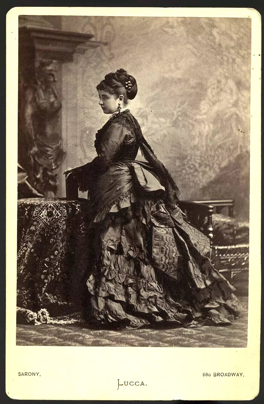 SARONY Antique Photo OPERA SINGER PAULINE LUCCA OPERA SOPRANO 1800s Rare Famous