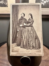 Load image into Gallery viewer, Very Rare Civil War Photographer John Greenwald &amp; Wife 1860s CDV Photo Ohio
