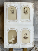 Load image into Gallery viewer, Antique Album + CDV Tintype Civil War Soldier Photo Connecticut 1860s 1870s
