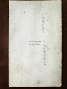 Very Rare CHARLES ANDERSON in Uniform OHIO Civil War Soldier Governor CDV PHOTO