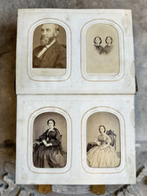 Load image into Gallery viewer, Antique Album + CDV Tintype Civil War Soldier Photo Connecticut 1860s 1870s
