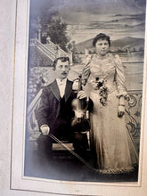 Load image into Gallery viewer, Leather Album 48 Antique Tintype Photo 1860s 1870 1880 1890s Victorian Men Women
