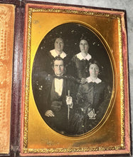 Load image into Gallery viewer, 1/4 Plate 1850s Group Daguerreotype Men &amp; Women
