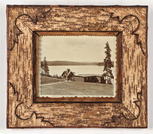 Amazing Rustic Handmade Frame Childwold Park Lake Massawepie Adirondack Photo