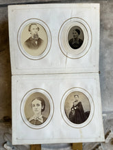Load image into Gallery viewer, Antique Album + CDV Tintype Civil War Soldier Photo Connecticut 1860s 1870s
