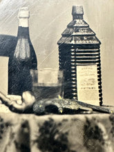 Load image into Gallery viewer, Amazing Tintype 1860s Liquor Smith &amp; Wesson Gun Antique Still Life Rare Photo
