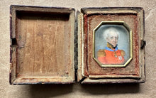 Load image into Gallery viewer, 18th / 19th Century British Military Miniature Portrait Painting 1700s Antique
