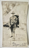 ID'd WWI Soldier PVT Roy Ingram Killed in Action in 1918 RPPC Postcard Photo KIA