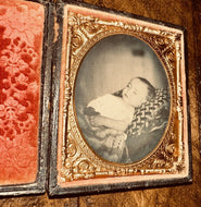 ID'd Montgomery Boy 1860 Post Mortem Ambrotype Photo Dead Child Victorian Era