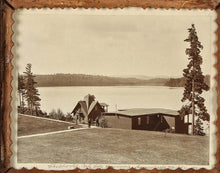 Load image into Gallery viewer, Amazing Rustic Handmade Frame Childwold Park Lake Massawepie Adirondack Photo
