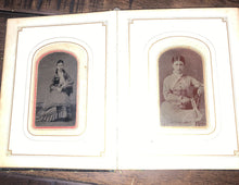 Load image into Gallery viewer, Civil War Era / 1860s Photo Album Curtis Family Illinois Iowa w' Daguerreotype!
