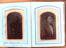 Load image into Gallery viewer, 1870s Photo Album including Dog Tintype &amp; CDV
