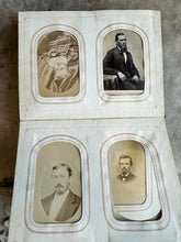 Load image into Gallery viewer, Antique Album + CDV Tintype Civil War Soldier Photo Connecticut 1860s 1870s
