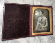 Load image into Gallery viewer, Daguerreotype Of Teenage Girl 1840s 1850s
