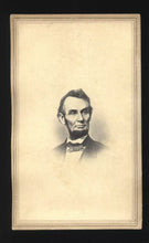 Load image into Gallery viewer, Fine 1865 CDV of Abraham Lincoln by Illinois Photographer PRATT!
