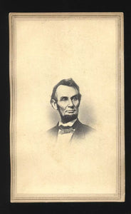 Fine 1865 CDV of Abraham Lincoln by Illinois Photographer PRATT!