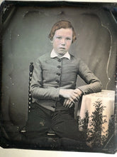 Load image into Gallery viewer, 1/6 Daguerreotype Boy With Freckles And Red Hair! Tinted Color
