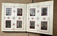Load image into Gallery viewer, Miniature 1880s Tintype Album 48 Gem Photo Children School Kids ID’d Owner
