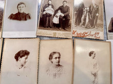 Load image into Gallery viewer, MICHIGAN photographer cabinet card lot incl Rare EMMA COLE Teacher Botanist Wiki
